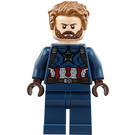 LEGO Capitaine America avec Barbe Minifigurine