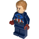 LEGO Kaptein America med Mørk rød Hender  Minifigur