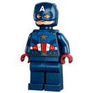 LEGO Captain America with Helmet and Dark Red Hands Minifigure