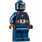 LEGO Capitán America con Máscara y Reddish Marrón Manos Minifigura