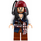 LEGO Captain Jack Sparrow with Vest and Bandana with Rectangular Buckle Minifigure