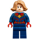 LEGO Kaptajn Marvel med Medium Dark Kød Hår Minifigur