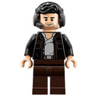 LEGO Kaptein Poe Dameron med Headset Minifigur