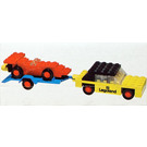 LEGO Auto mit trailer und racing Auto 650-1