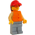 LEGO Cargo Ship Captain with Life Jacket Minifigure