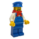 LEGO Cargo Train Driver with Overalls Minifigure