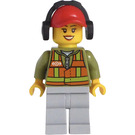 LEGO Cargo Train Forklift Driver Minifigure
