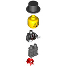 LEGO Carol singer, Männlich - Tuxedo Hemd und Gold Watch Fob Minifigur