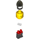 LEGO Kasteel Bewaker met Dark Grijs Helm met Chin-Bewaker Minifiguur