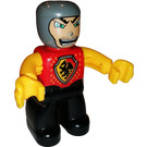 LEGO Castle Knight avec rouge Chest Duplo Figure