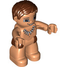 LEGO Caveman con Marrone Capelli Figura Duplo