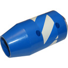 레고 Cement Mixer Drum Assembly with blue and white stripes sticker