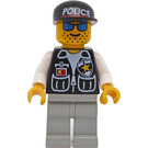 LEGO Central Precinct HQ Cop с Син Очила Минифигурка