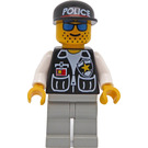 LEGO Central Precinct HQ Cop met Blauw Glasses minifiguur