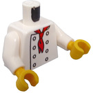 LEGO Chef Minifig Torso without Shirt Wrinkles (76382)
