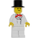 LEGO Chef - Standaard Grijns, Wit Poten, Top Hoed minifiguur