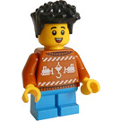 LEGO Kind - Boy met Holiday Trui Minifiguur