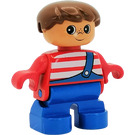 LEGO Kind met Blauw Overalls Duplo-figuur