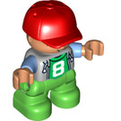 LEGO Child with Cap and '8' Duplo Figure