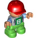 LEGO Child with Cap and '8' Duplo Figure