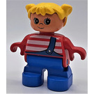 LEGO Child with Red / White Stripe Top Duplo Figure