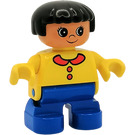 LEGO Kind mit Gelb oben und Kragen Duplo-Figur