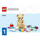 LEGO Children's Day Teddy Bear Set 40763 Instructions