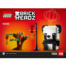 LEGO Chinese New Year Pandas 40466 Instruktioner