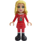 LEGO Christina mit Weihnachten oben Minifigur