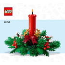 LEGO Christmas Table Decoration Set 40743 Instructions