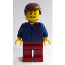 LEGO Vánoce Strom Muž s Plaid Košile Minifigurka