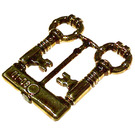 LEGO Ottone cromato Antique Keys (2 su Sprue) (40236 / 40359)