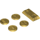 LEGO Chroom goud Munt en Ingot Pack (15629 / 97053)