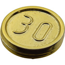 LEGO Or chromé Coin avec 30