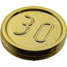 LEGO Chrome Gold Coin with 30