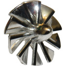 LEGO Chroom Zilver Rotor Messen met Pin (18753 / 46667)