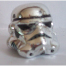 LEGO Chrome Silver Storm Trooper Helmet with Dotted Mouth (30408)