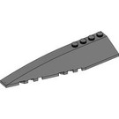 LEGO Plata cromado Cuña 12 x 3 x 1 Doble Redondeado Izquierda (42061 / 45172)