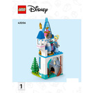 LEGO Cinderella en Prince Charming's Castle 43206 Instructions