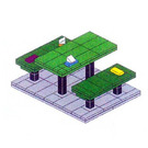 LEGO Cities of Wonders - Singapore: Chope Seat Set COWS-3