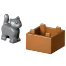 LEGO City Advent Calendar 2025 Set 60475-1 Subset Day 11 - Kitten with Box