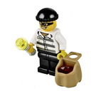 LEGO City Advent Calendar 60063-1 Teilmenge Day 13 - Burglar with Bag and Flashlight