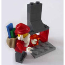 LEGO City Advent Calendar Set 7553-1 Subset Day 24 - Santa and Fireplace