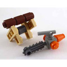 LEGO City Advent Calendar Set 7687-1 Subset Day 22 - Chainsaw, Sawhorse, and Log