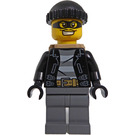 LEGO City Bandit, mask, black knit hat, backpack Minifigure