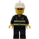 LEGO City Fire with White Fire Helmet, Reflecting Stripes and Black Sunglasses Minifigure