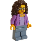 LEGO City People Pack Mother con Medium Lavanda Superiore Minifigure