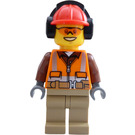 LEGO City Road Worker Male Figurine