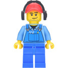 LEGO City Worker mit Gehörschutz Minifigur