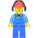 LEGO City Worker met Ear Defenders minifiguur